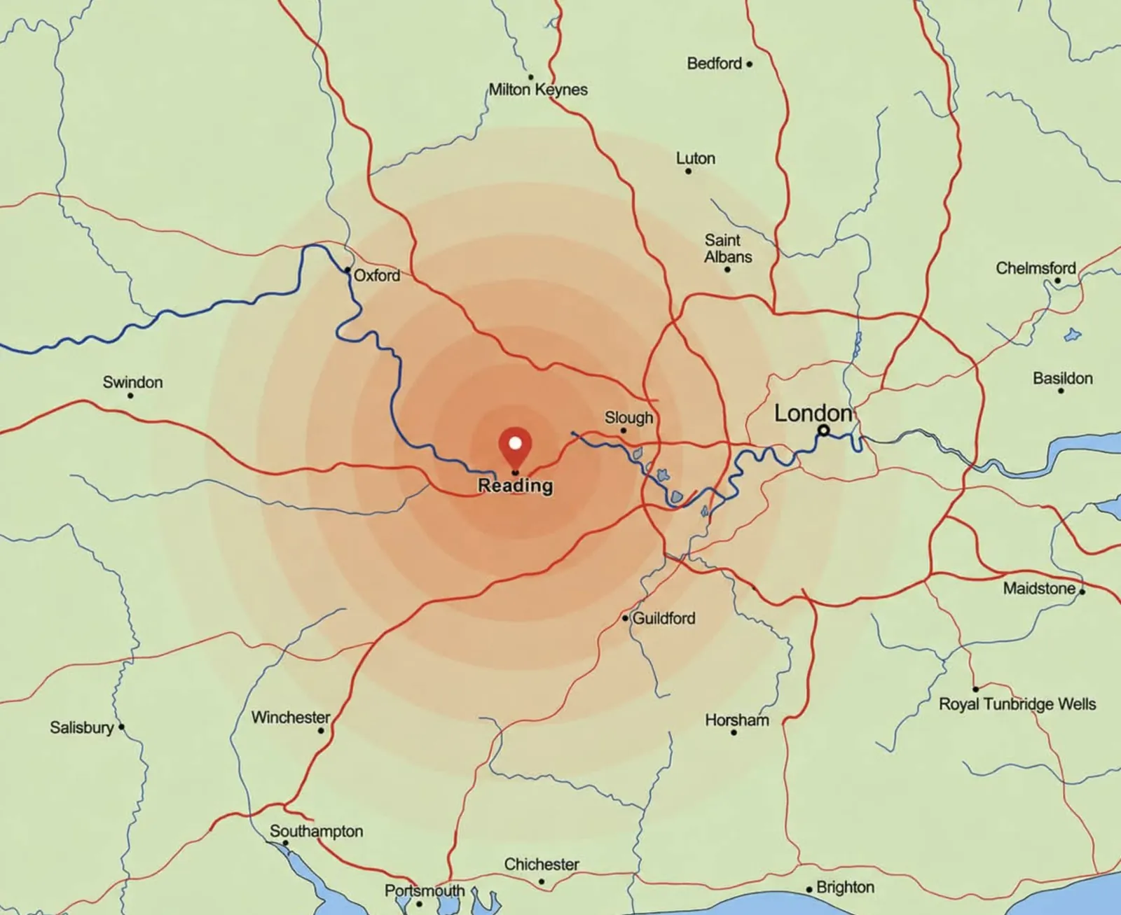 Aurum Wraps coverage area around Reading